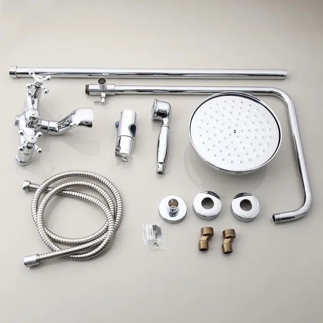Monite Chrome poli salle de bain ensemble de douche… – vue 6