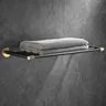 Ensemble accessoires salle bain mural noir mat laiton… – vue 5
