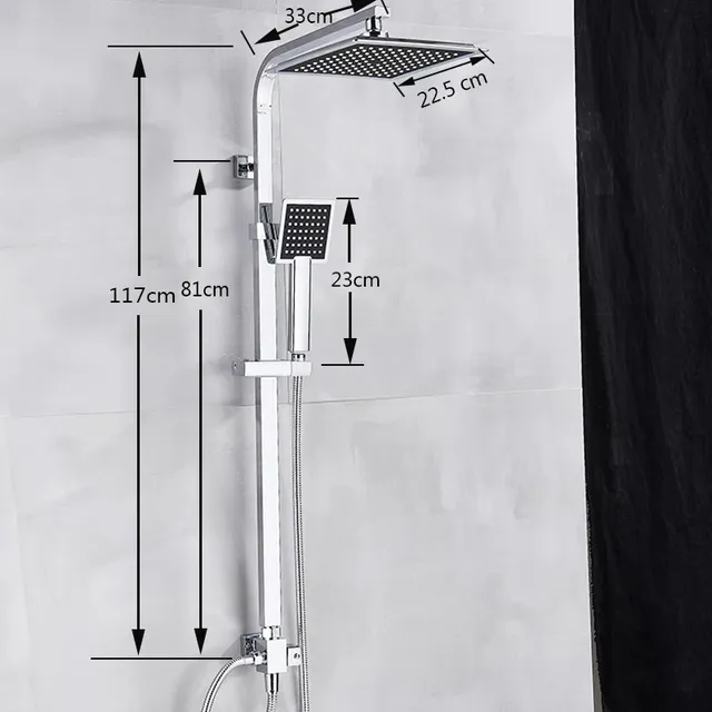 Robinet de douche mural chromé HOF/05 – vue 7