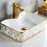 Vasque rectangulaire céramique baroque luxe…