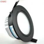 Dimmable LED COB projecteur plafonnier AC85-265V 5W 7W 9W 12W 15W 18W 20W aluminium encastré Downlights rond LED panneau lumineux