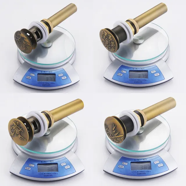 Bonde clapet laiton bronze antique brossé gravé sculpté… – vue 6