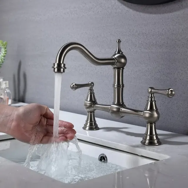 Robinet de lavabo robinet de cuisine chaud et froid en… – vue 5