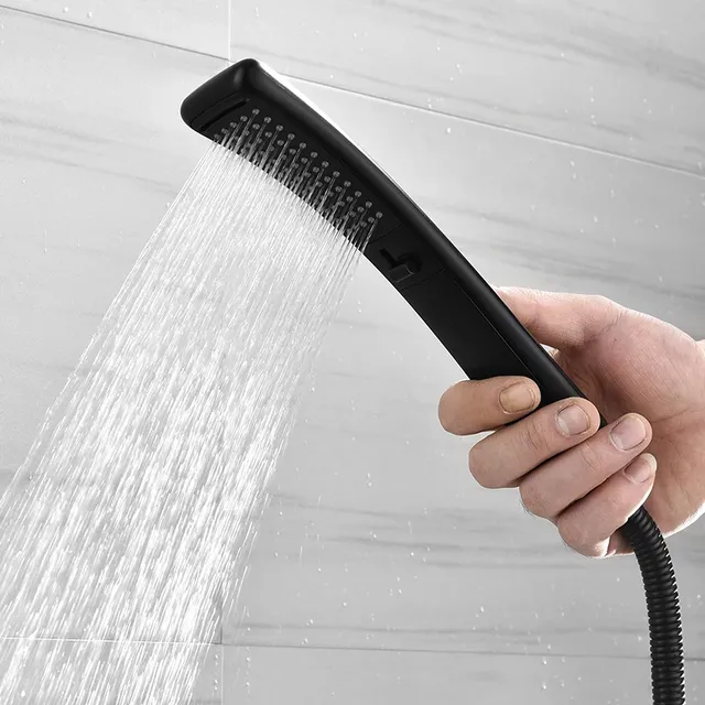 Pommeau de douche cascade noir – vue 4