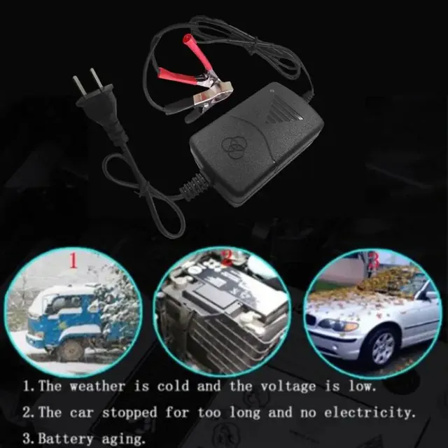Chargeur de batterie de voiture intelligent 12V EU/US – vue 5