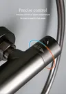 Pommeau de douche thermostatique en bronze à canon – vue 4