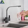 Mitigeur Cuisine Noir Mat Bec Haut Angulaire…