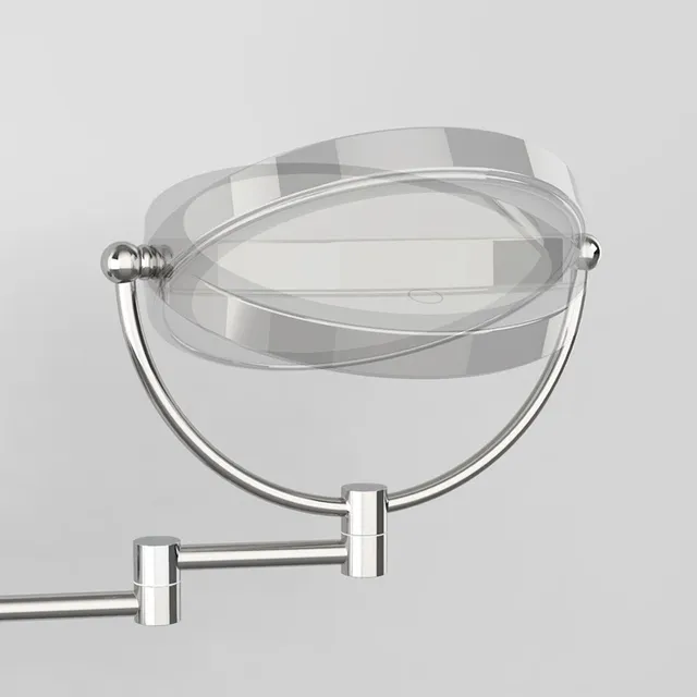 Miroir de maquillage mural à LED avec prise – vue 5