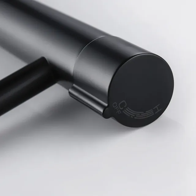 Bagnolux robinet de lavabo de salle de bains noir mat – vue 6