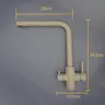 Robinet de cuisine filtré noir – vue 5