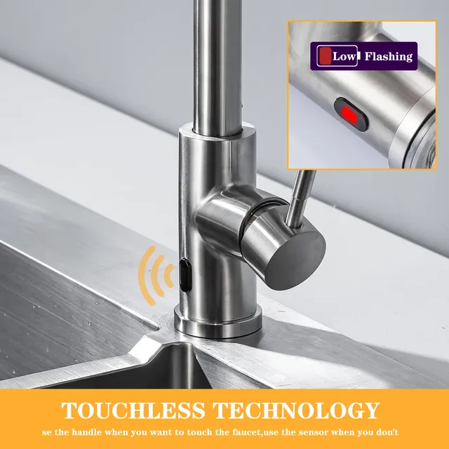 Robinet de cuisine intelligent sans contact – vue 4