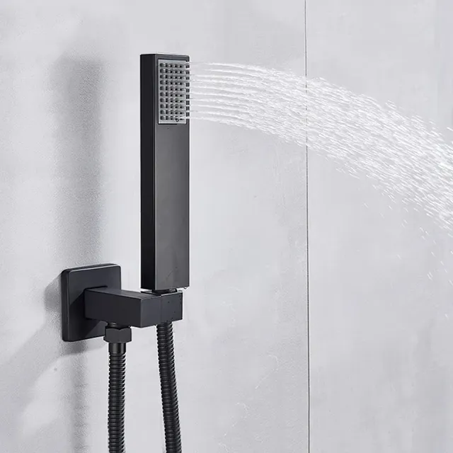 Ensemble douche mural plafond tête pluie carrée extra… – vue 3