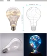 LED Edison chaîne ampoule E27 A60 A80 G80 G95 coloré RGB… – vue 2