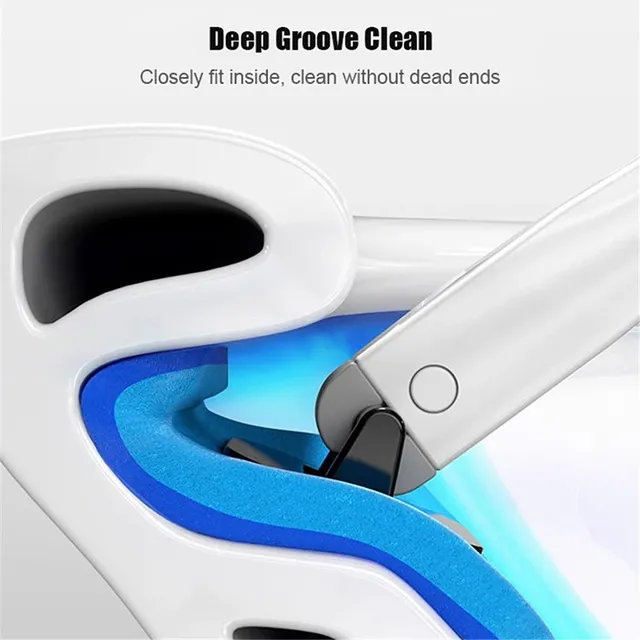 Brosse de toilette murale avec tête de brosse de rechange – vue 5