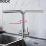 Robinet de cuisine filtré noir – vue 2