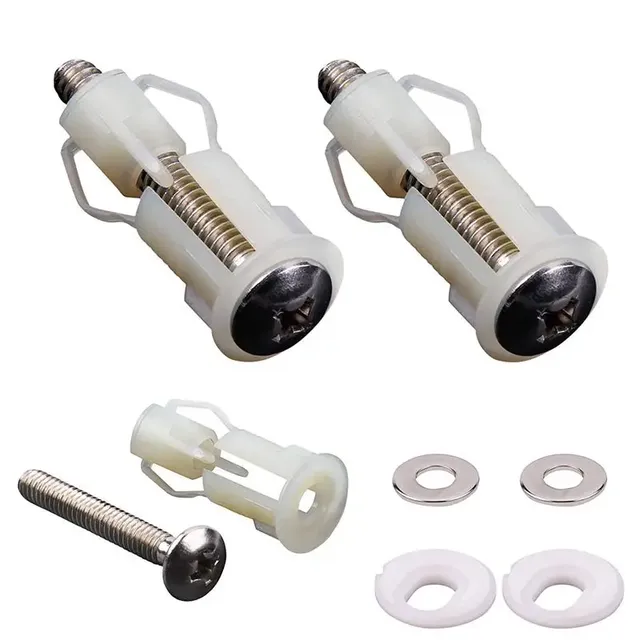 Charnières abattant toilette universelles nylon tige… – vue 2