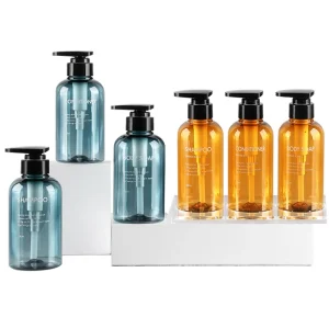 Bouteille distributrice de savon liquide, shampoing de salle de bains, bouteille de lavage du corps, Type presse, Lotion, bouteille vide 300ML/500ML