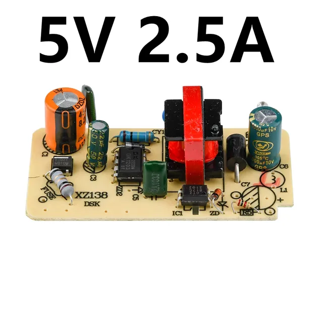 AC-DC 100V-240V 110V 220V à 5V 12V 5A pipeline 2.5A… – vue 2