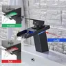Robinet de lavabo de salle de bains LED noir – vue 4