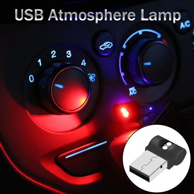 Lumière LED USB RGB pour voiture – vue 2