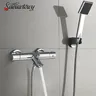 Ensemble de robinets de douche thermostatiques muraux de… – vue 1