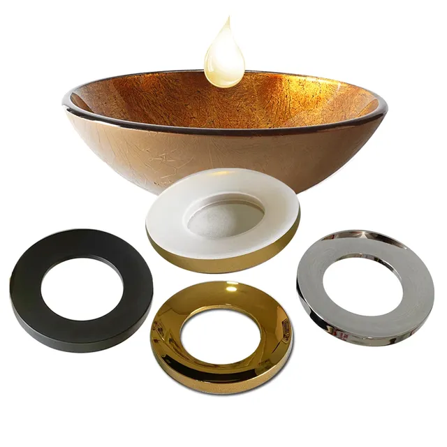 Rosace anneau finition bonde lavabo vasque poser disque… – vue 5
