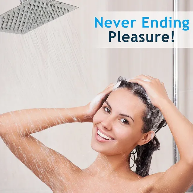 Ensemble de douche à main chromé avec bec rotatif – vue 3