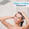 Ensemble de douche à main chromé avec bec rotatif – vue 3
