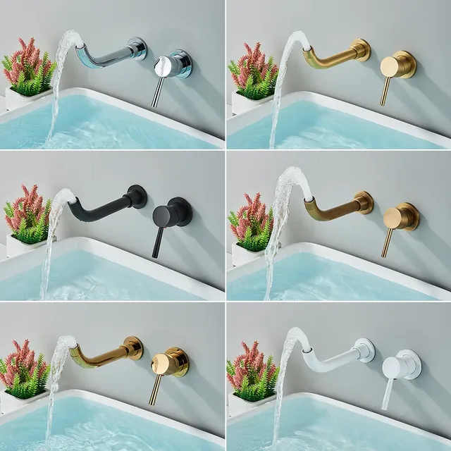 Mitigeur mural lavabo monocommande bec col cygne poignée… – vue 3
