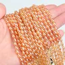 Perles ovales en cristal de riz pour bricolage – vue 1