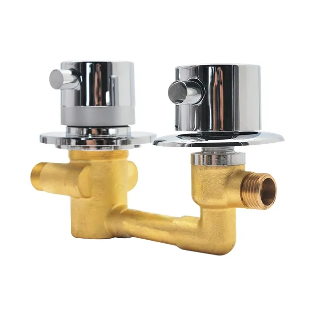 Robinet de douche thermostatique en laiton – vue 4