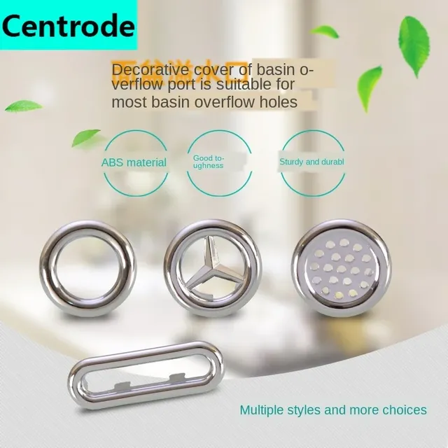 Cache tropplein lavabo acier inox chromé miroir design… – vue 2