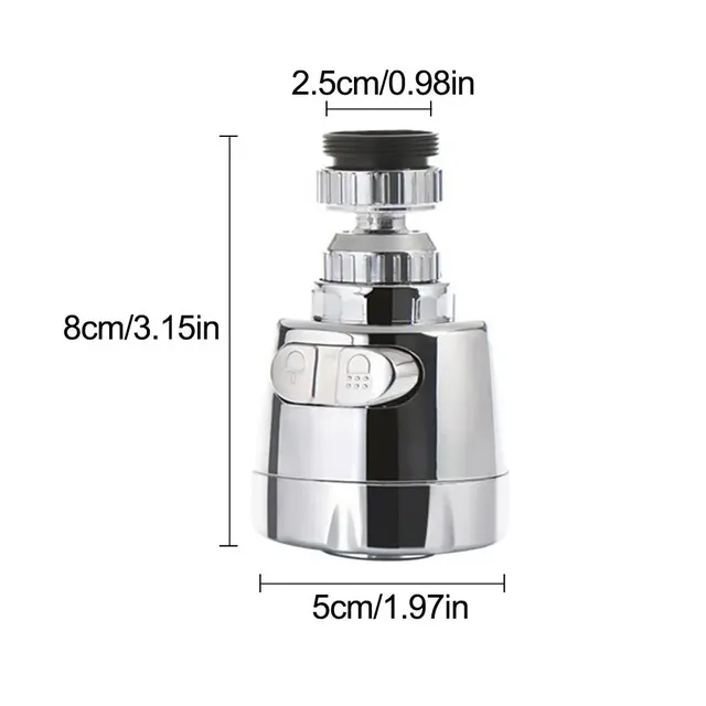 Buse pulvérisation universelle robinet cuisine acier… – vue 6