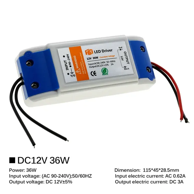Transformateurs d'éclairage LED DC12V 18W 36W 72W 100W – vue 4