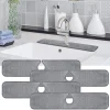 Tapis anti-éclaboussures pour évier de cuisine, en microfibre, pour robinet, collecteur d&rsquo;éclaboussures, protection de comptoir, tapis absorbant pour cuisine, salle de bains, séchage, 4 tailles