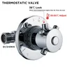 Vanne thermostatique laiton chromé encastrée trois voies… – vue 4