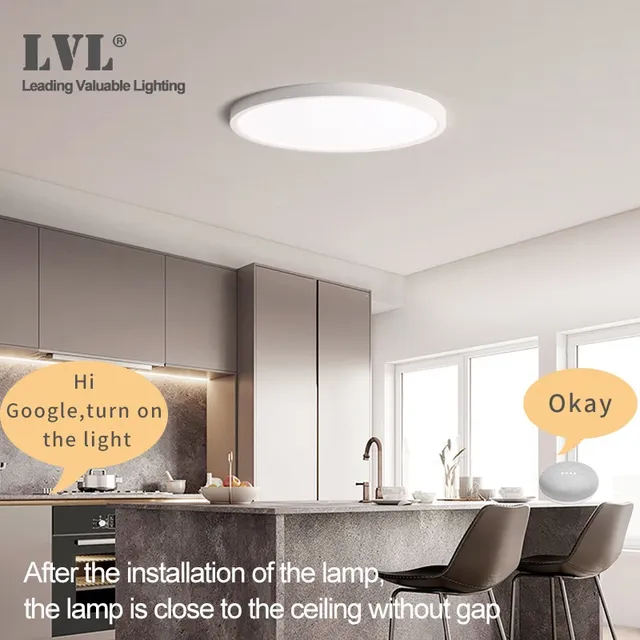 Plafonnier LED intelligent avec design moderne – vue 6