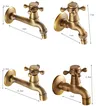 Robinet de lavabo en laiton Antique – vue 3