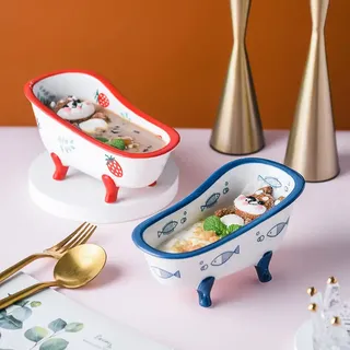 Filles de baignoire en céramique créatif