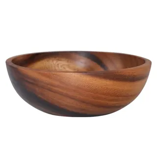 Filles rond en bois pour salade de fruits