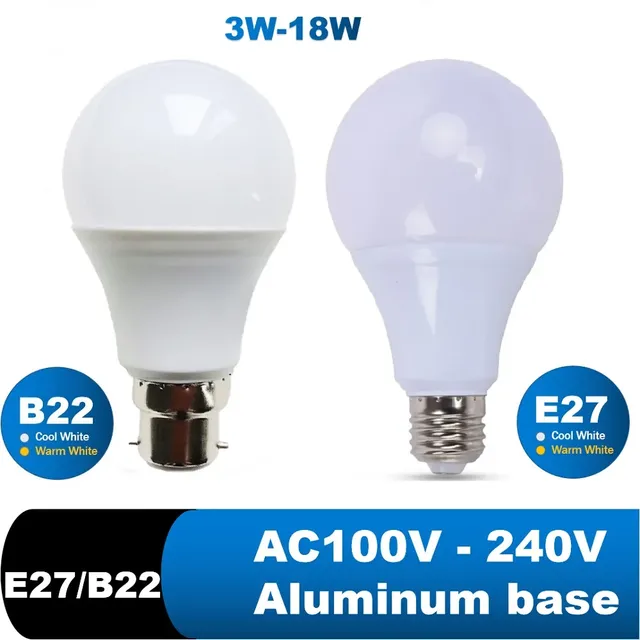 Ampoule LED lampes E27 B22 Lampada Lampe Bombilla…
