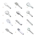 Pommeau de douche à main chromé poli, 150CM, tuyau de douche en acier inoxydable, support ABS réglable, montage mural, accessoires de douche à main