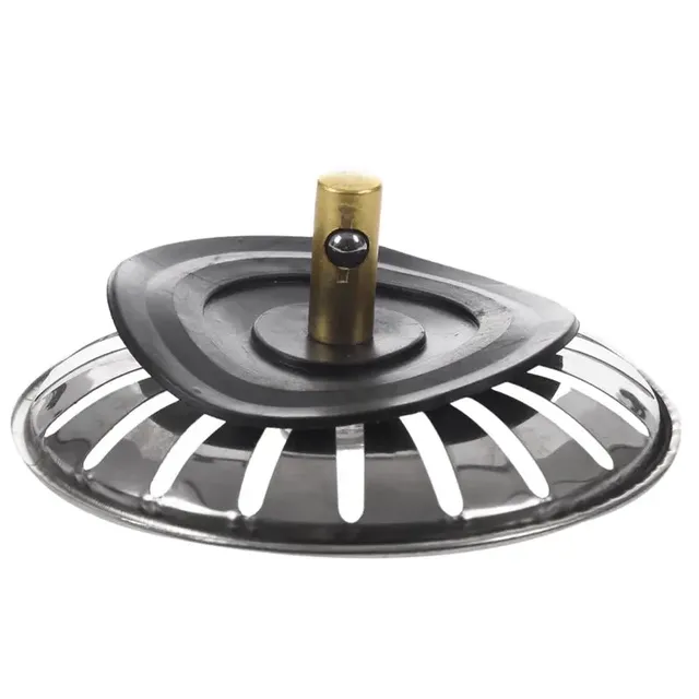 Bouchon vidange évier crépine panier filtrant acier… – vue 6