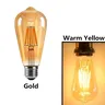 Ampoules LED à Filament Edison doré ST64 Dimmable E27… – vue 2