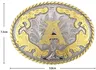 Forme narlettre ABCD-Z Western Cirboy boucle de ceinture… – vue 3