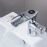 Robinet de lavabo noir salle de bains température chaude… – vue 3