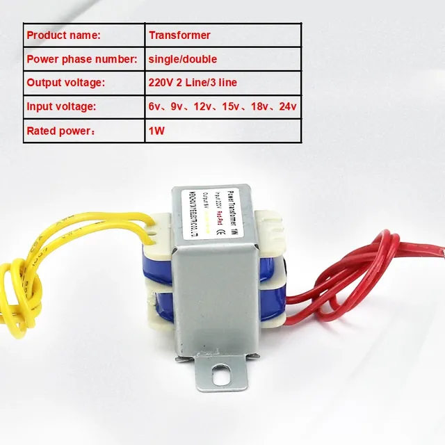 Transformateur de puissance 1W AC6V 12V 9V 12V 15V 24V… – vue 4