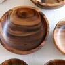 Filles rond en bois pour salade de fruits – vue 4