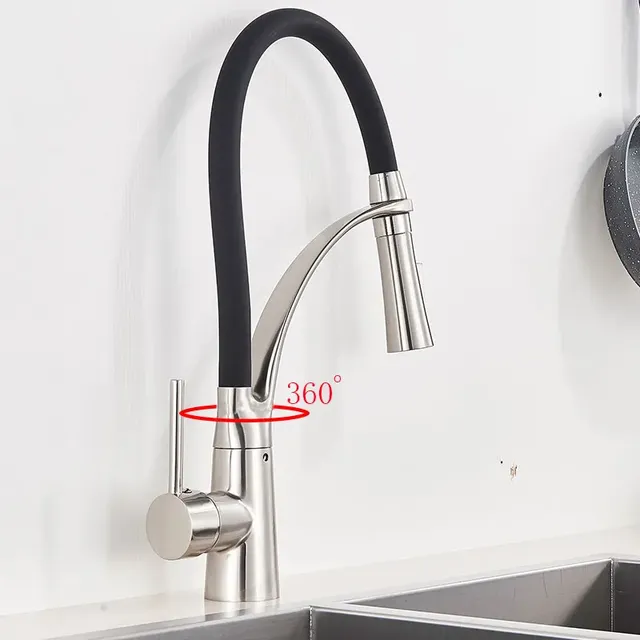 Mitigeur cuisine monocommande bec haut douchette… – vue 5