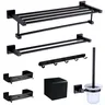 Porte-serviettes en aluminium noir – vue 2